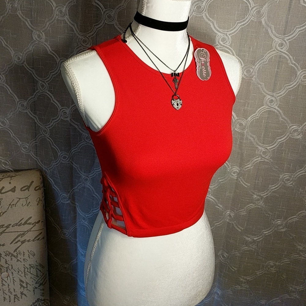 NWT Red Crop Top